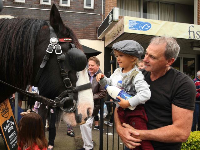 Local Bryan Cummins with son Leonardo enjoying Father