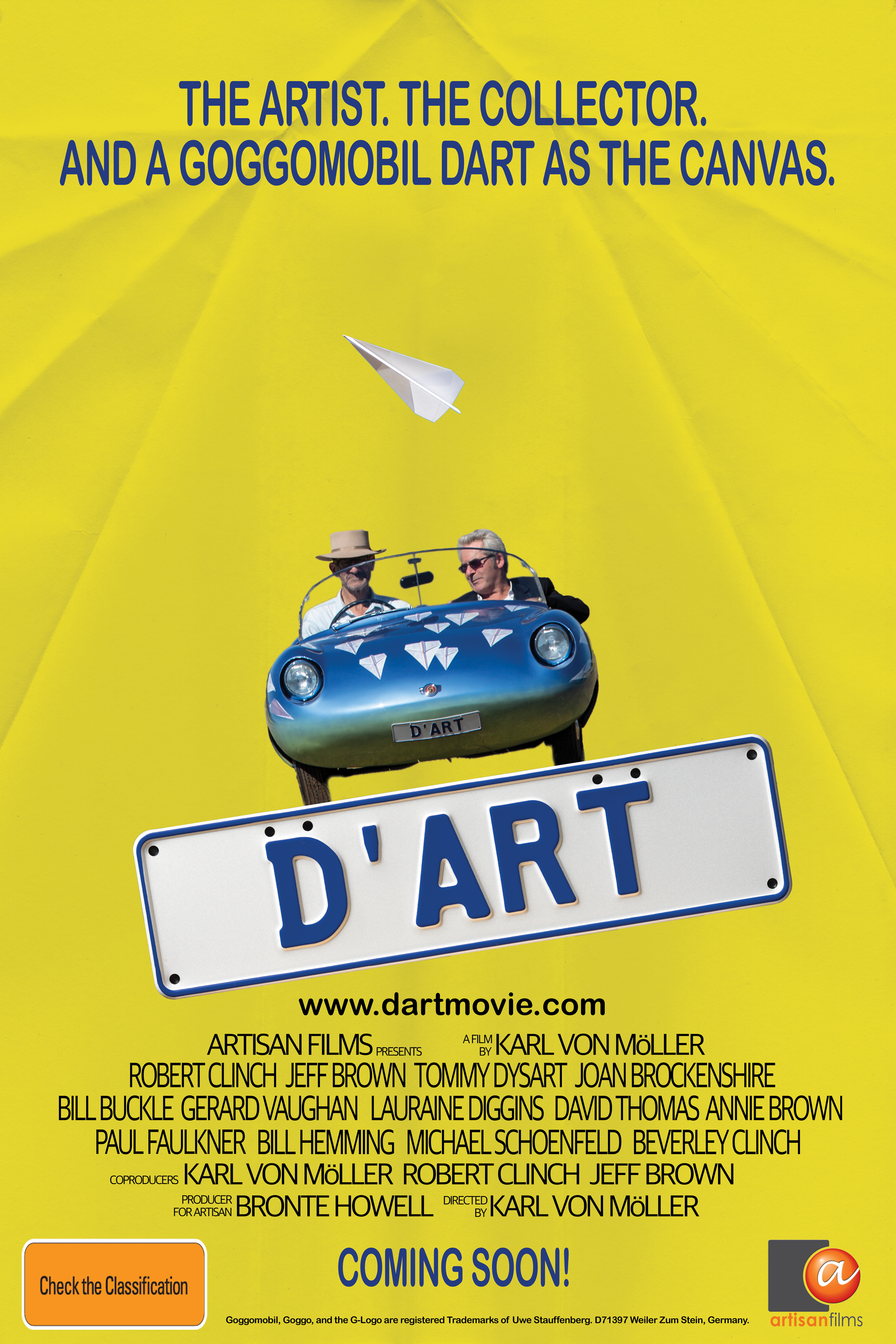 New documentary D’art premieres in Sydney and Melbourne ~ film built around famous Yellow Pages ‘Goggomobil’ TV commercial from the 90s