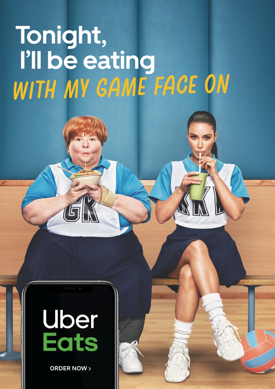 Kim Kardashian’s order is NOICE! in Uber Eats’ new ‘Tonight I’ll Be Eating…’ TVC via Special Group