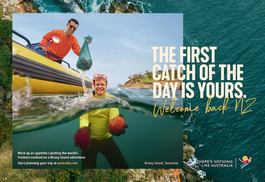 Tourism Australia welcomes New Zealanders back to its shores in first international campaign in over a year via M&C Saatchi, Sydney