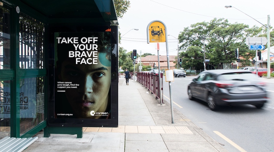 Canteen encourages people to take off their brave face in new campaign via Havas Village Australia