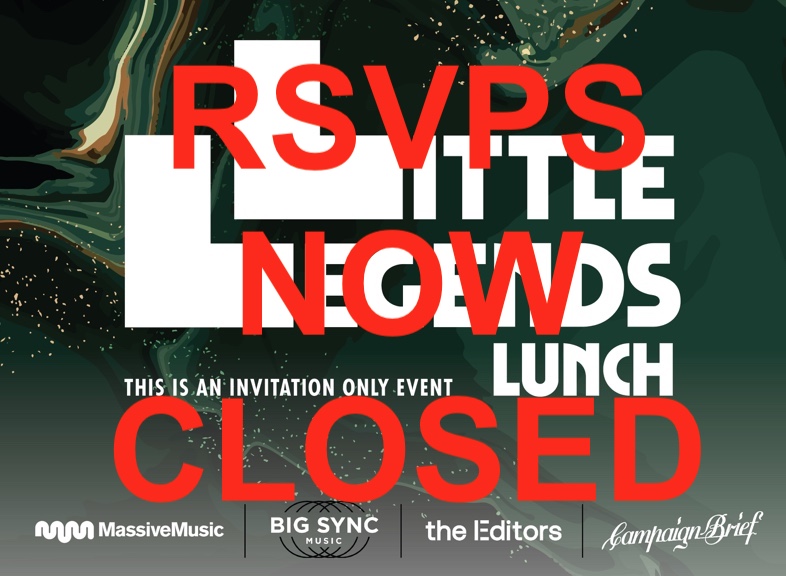 RSVPs for Little Legends Lunch in Sydney this Friday now closed