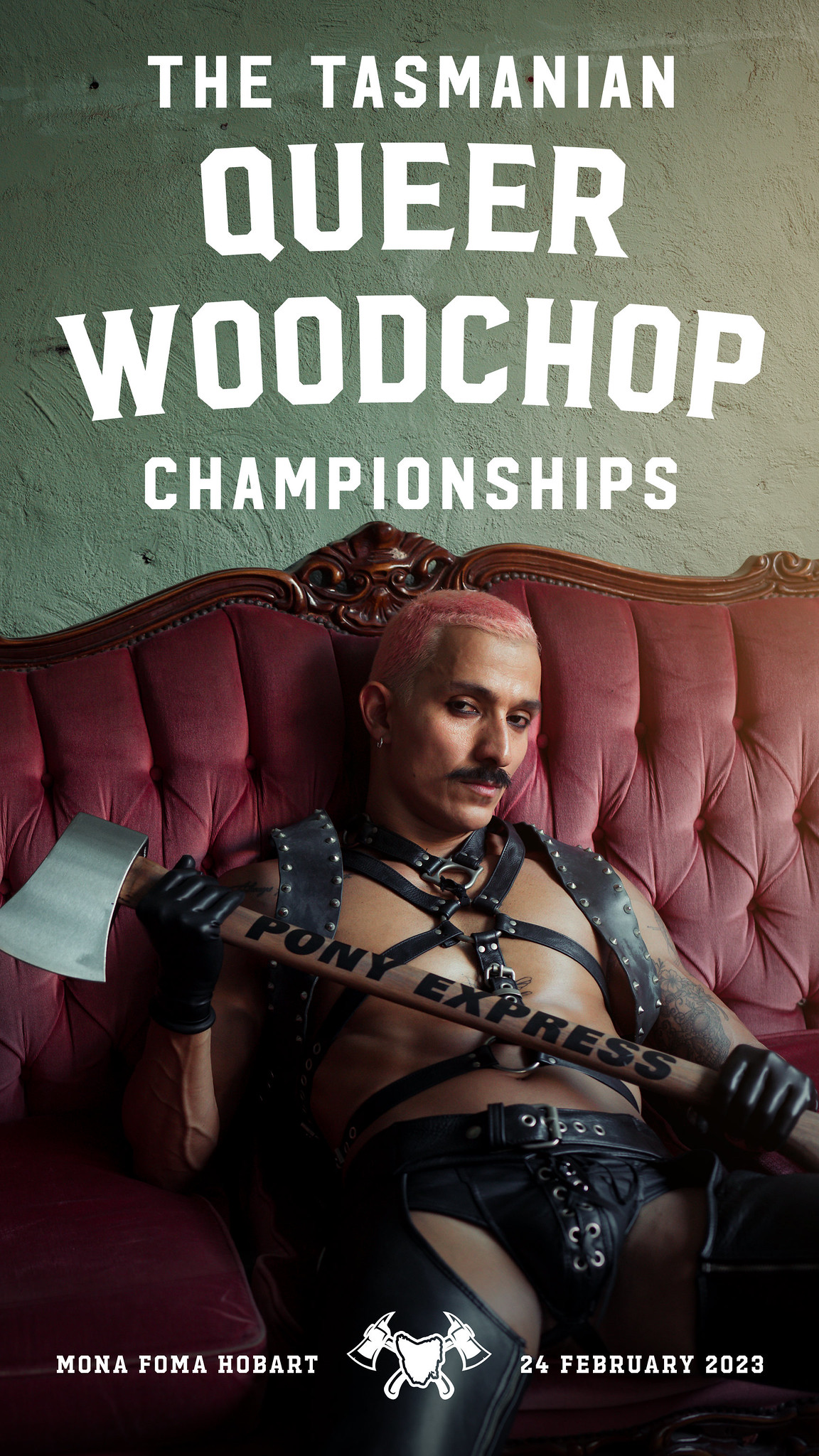 Tassie let’s party: Mona launches The Tasmanian Queer Woodchop Championships via Glue Society