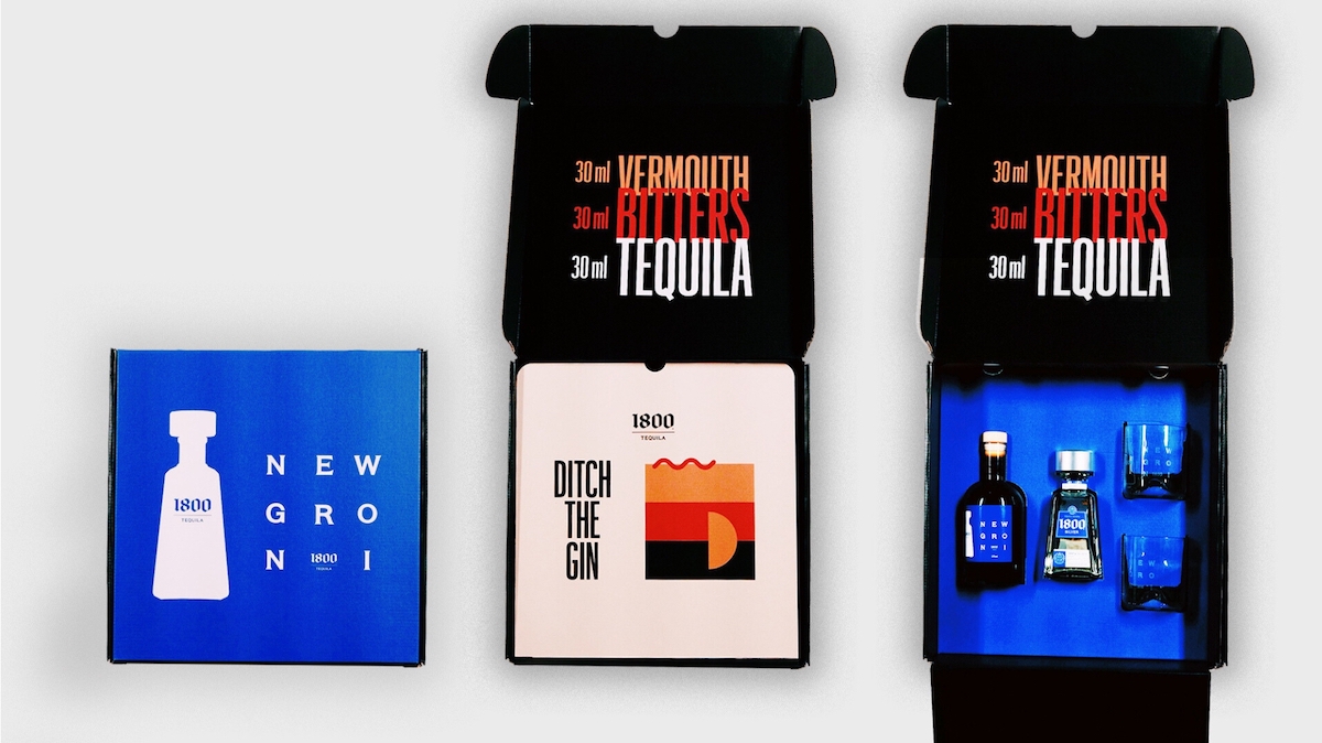 1800 Tequila unveils ‘1800 Newgroni’ for Negroni Week 2023 in new work via AnalogFolk Australia