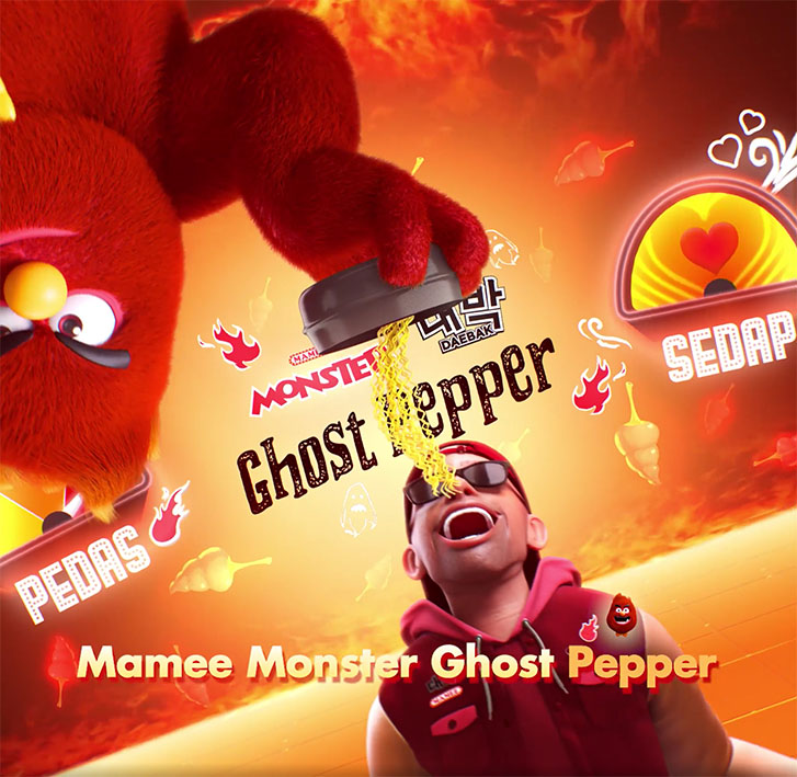 Adjust your spice level to your own liking with Malaysia’s new Mamee Monster and Daebak Ghost Pepper instant noodles