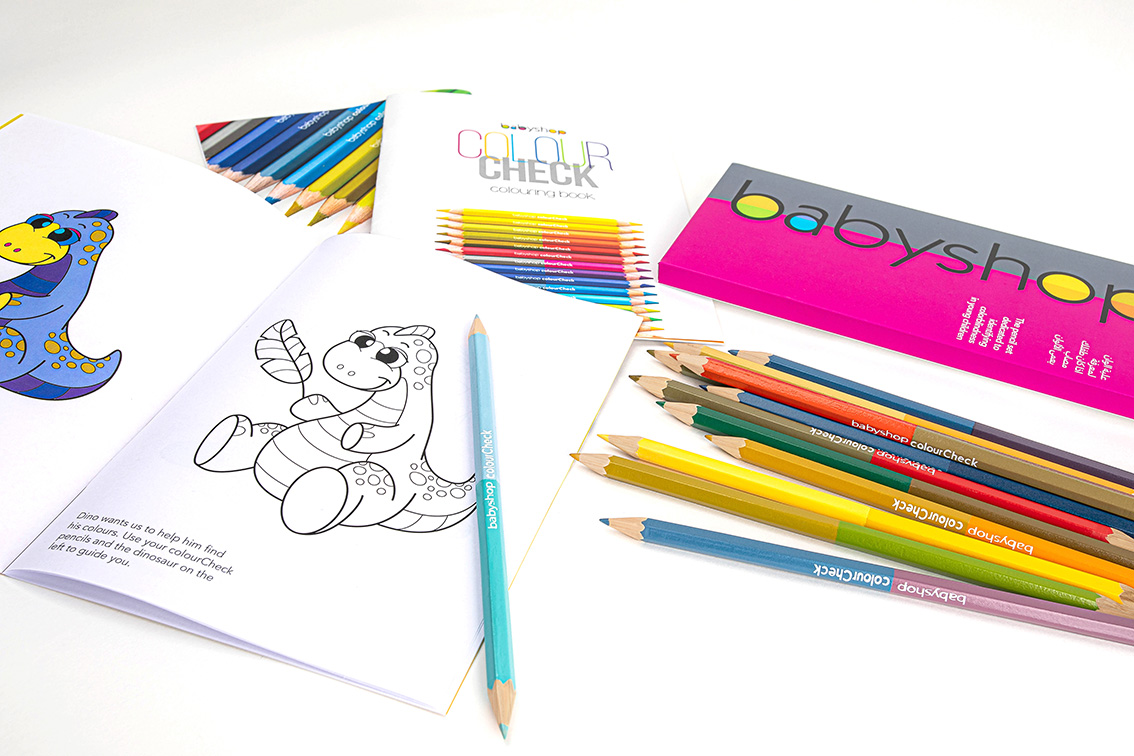 Babyshop creates double-sided coloured pencils dedicated to help spot symptoms of colour blindness in young kids via Publicis Groupe Dubai