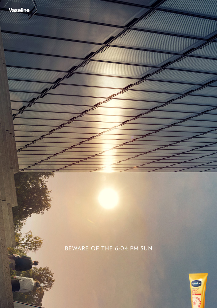 Ogilvy Singapore & Vaseline turn sunsets and sunrises into a warning sign for sun protection