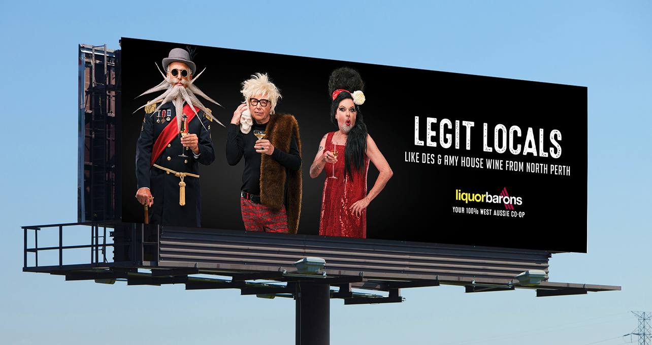 Liqour Barons introduces more Legit Locals via new outdoor campaign created by AT Creative