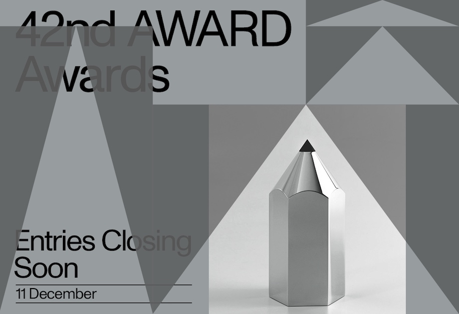 Deadline for the 42nd AWARD Awards fast approaching – entries close Friday 11 December