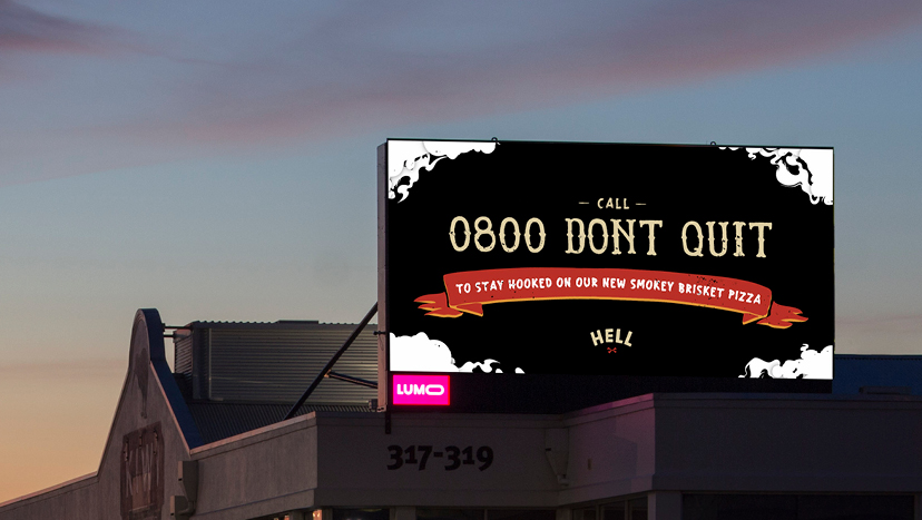 Stay Hooked: Hell Pizza launches the 0800 DONT QUIT line in new campaign via Yarn