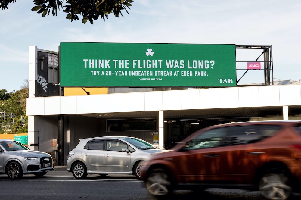 TAB NZ asks the Irish rugby team to ‘Consider the odds’ in new campaign via Chemistry